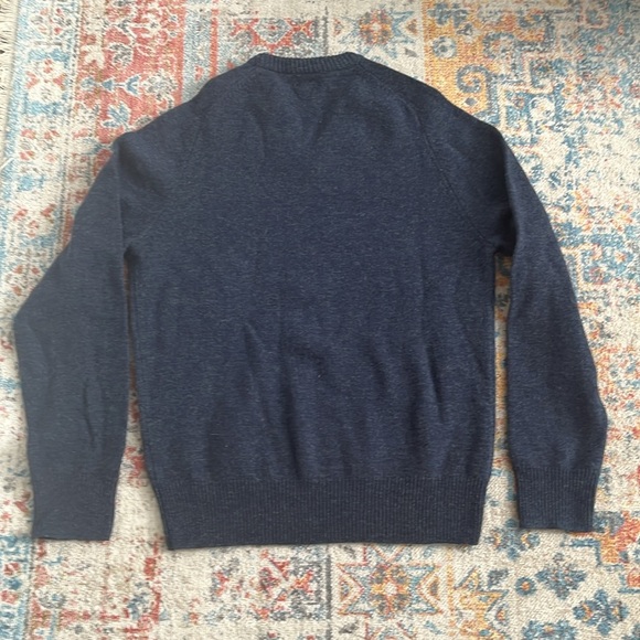 Jcrew Lambswool v-neck sweater in heathered blue - Picture 7 of 7